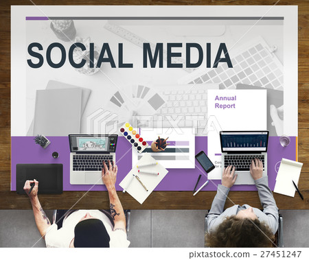 Social Media Communication Networking Concept 27451247