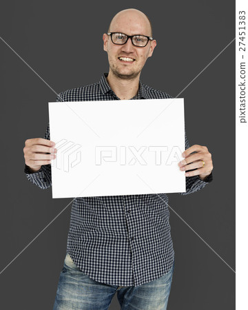 Man Male Studio Casual Copy Space Visual Portrait Concept 27451383