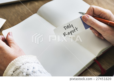 Financial Daily Report Business Strategy Minutes Concept Financial Daily Report Business Strategy Minutes Concept 27451820