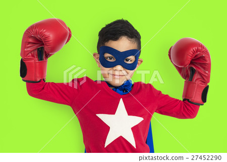 Boy Superhero Brave Child Gutsy Kid Concept Boy Superhero Brave Child Gutsy Kid Concept 27452290