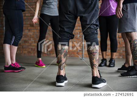 Yoga Practice Exercise Class Concept 27452691