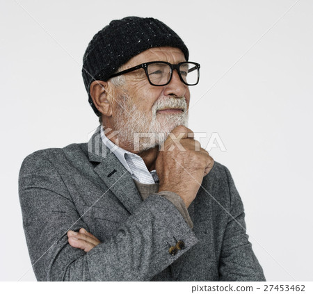 Man Serious Studio Portrait Concept Man Serious Studio Portrait Concept 27453462