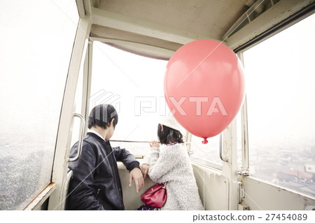 Amusement park Ferris wheel date 27454089