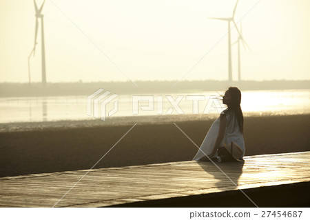 在台灣高見濕地觀光的女人 27454687