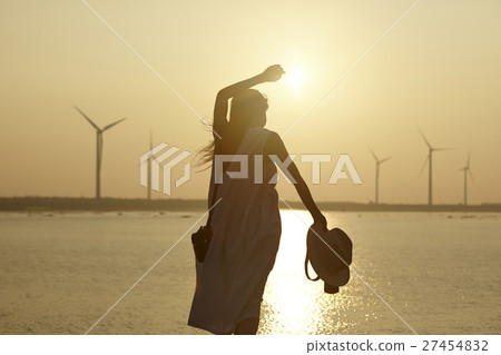 在台灣高見濕地觀光的女人 27454832