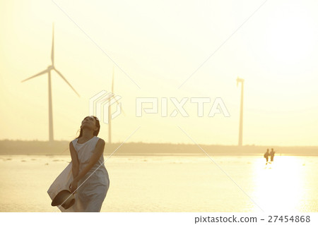 在台灣高見濕地觀光的女人 27454868