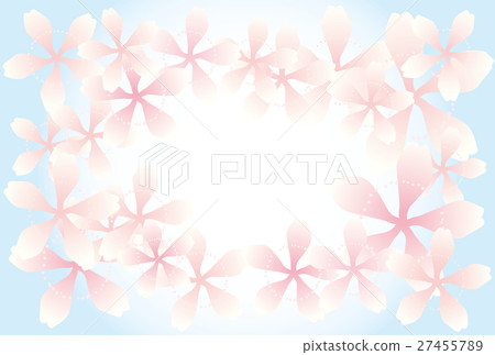 Sakura background Pink light blue Sakura background Pink light blue 27455789