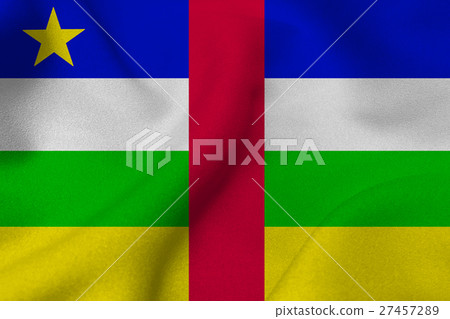 Central African Republic flag 3D illustration - Stock Illustration ...