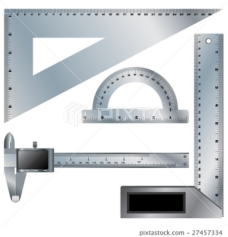 Set of ruler and Vernier caliper digital tool. 27457334