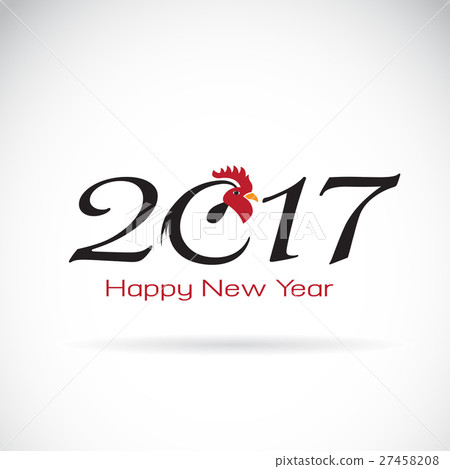 Vector illustration of rooster, 2017 new year card Vector illustration of rooster, 2017 new year card 27458208
