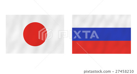 Japan Russia National Flag Stock Illustration 27458210 Pixta