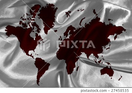 Earth map  3D illustration symbol 27458535