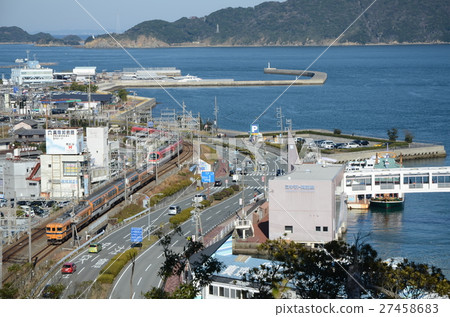 Toba Bay and the Kintetsu Express 27458683