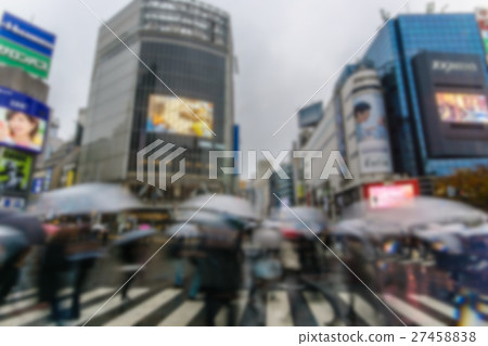 Blurred background.Shibuya Crossing Blurred background.Shibuya Crossing 27458838