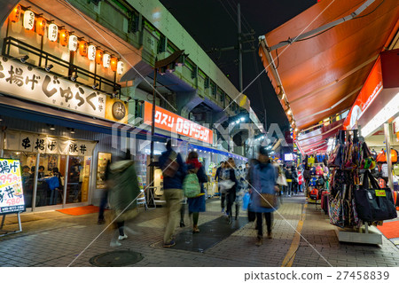 Ameyoko Shopping Street in tokyo,Japan. Ameyoko Shopping Street in tokyo,Japan. 27458839