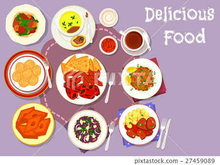 Turkish and balkan cuisine icon for food design Turkish and balkan cuisine icon for food design 27459089