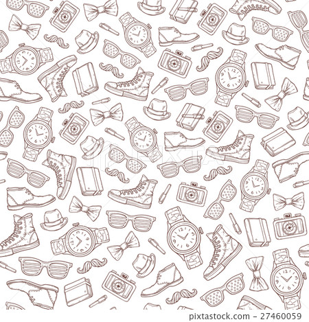 Vector hipster seamless pattern. - Stock Illustration [27460059] - PIXTA