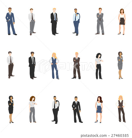Collection illustrations of business people Collection illustrations of business people 27460385