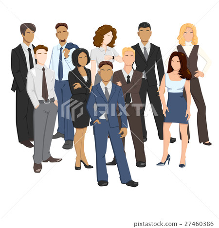 illustrations of business people illustrations of business people 27460386