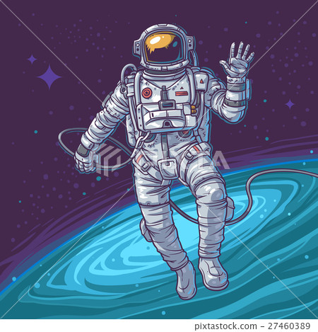 illustration cosmonaut. space 27460389