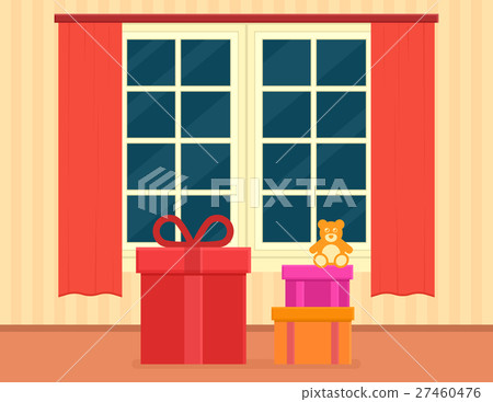 holiday gift on living room 27460476