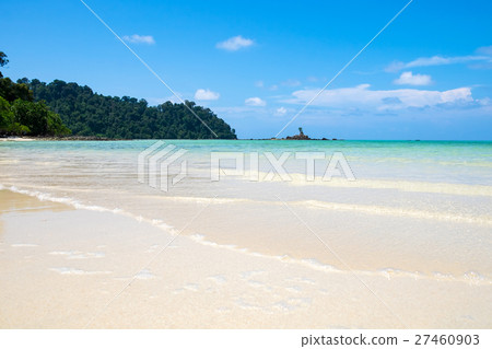 Sea beach colorful white sand smooth Sea beach colorful white sand smooth 27460903