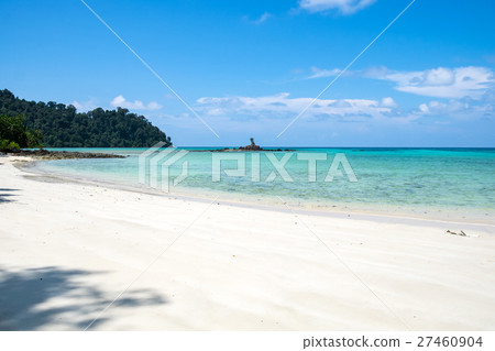 Sea beach colorful white sand smooth Sea beach colorful white sand smooth 27460904