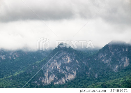 Mountain soft in foggy Mountain soft in foggy 27461671