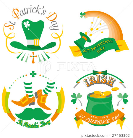 St. Patrick's Day Typographic illustration 27463302