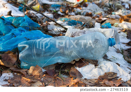 Pile of plastic bags and other refined petroleum Pile of plastic bags and other refined petroleum 27463519