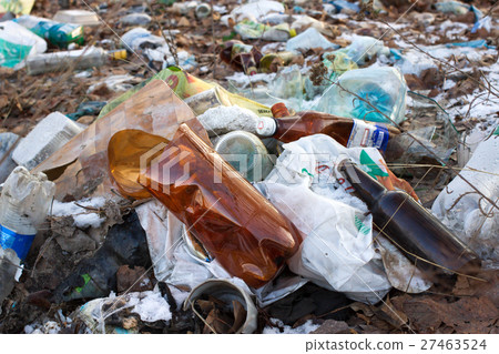 Pile of plastic bags and other refined petroleum Pile of plastic bags and other refined petroleum 27463524