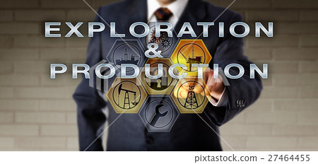 Male Contractor Pushing EXPLORATION & PRODUCTION Male Contractor Pushing EXPLORATION & PRODUCTION 27464455