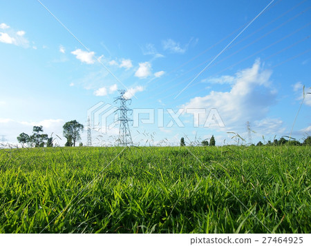 Blue sky and prairie Blue sky and prairie 27464925