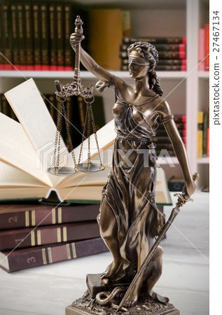 Law concept with Themis, symbol of justice Law concept with Themis, symbol of justice 27467134