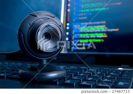 Web surveillance camera. Spying and safety concept Web surveillance camera. Spying and safety concept 27467715