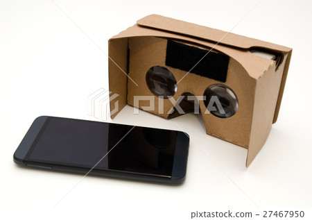 Virtual reality cardboard glasses. 27467950