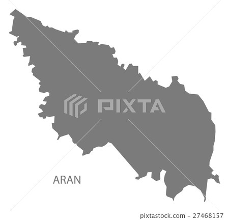 Aran Azerbaijan Map grey 27468157