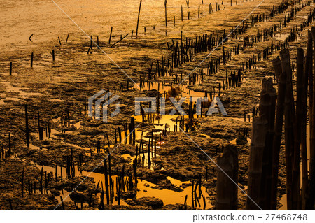 Sunset at Bang Poo Thailand Sunset at Bang Poo Thailand 27468748