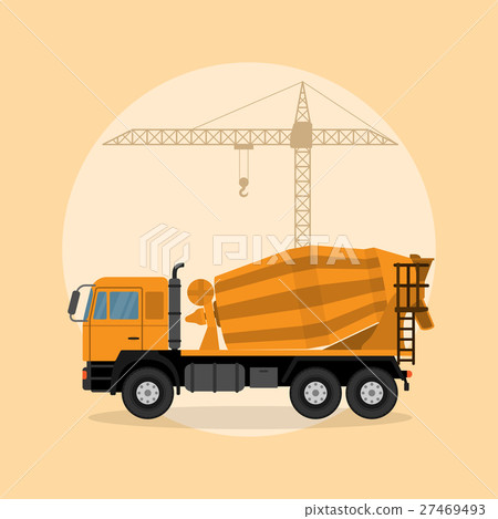 concrete mixer truck 27469493