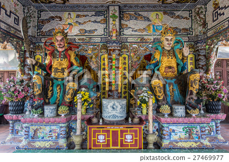 Inside buddhist temple in Vietnam Inside buddhist temple in Vietnam 27469977