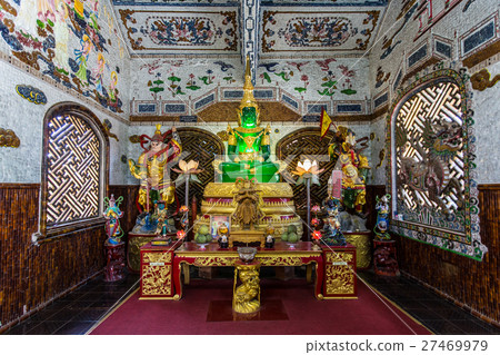 Inside buddhist temple in Vietnam Inside buddhist temple in Vietnam 27469979