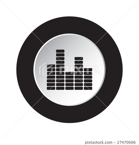 round button icon - mixing console, equalizer 27470006