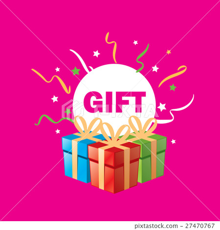 vector logo box with gifts vector logo box with gifts 27470767