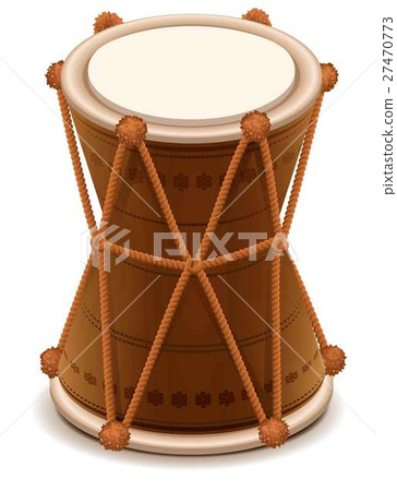 Mridangam indian double wooden drum Mridangam indian double wooden drum 27470773