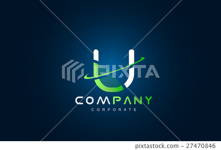 Alphabet letter U swoosh logo icon design - Stock Illustration ...