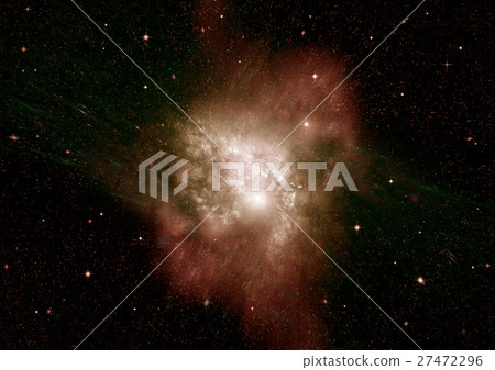 Stars, dust and gas nebula in a far galaxy Stars, dust and gas nebula in a far galaxy 27472296