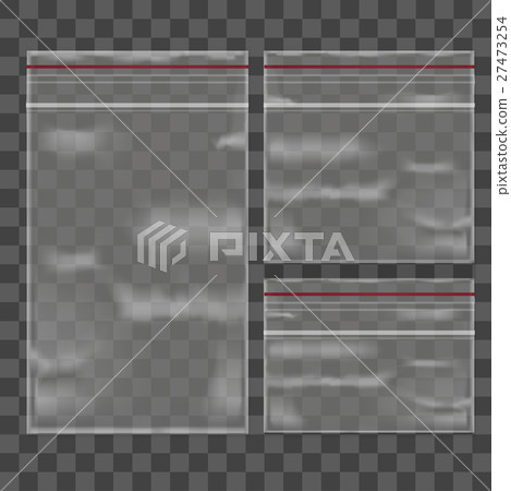 Template Blank Transparent Package Set. Vector 27473254