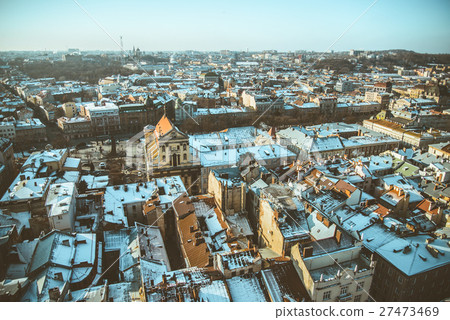 View on roofs of old city View on roofs of old city 27473469
