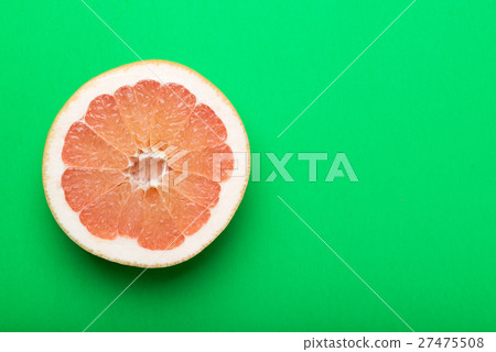 grapefruit with green background grapefruit with green background 27475508