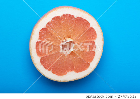 grapefruit with blue background grapefruit with blue background 27475512